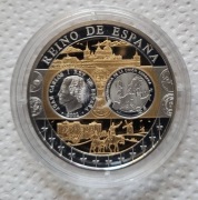 Numizmat: Euro - Wspólna Waluta Europy: Hiszpania, Ag 999, 40 mm