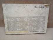OPEL KADETT E Instrukcja Obsługi Książka 1988