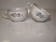 Filiżanki Pruszków kwiaty prl 2szt 