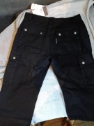 Spodnie bojówki czarne damskie S Campus John