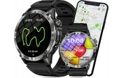 Smartwatch WENOM GPS wodoodporny AMOLED ekran rozmowy krokomierz puls