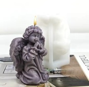 ANIOŁEK Modlący się forma silikonowa 8.5*6.3 do Świec Mydła Odlewów 