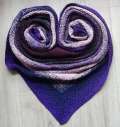 Chusta Mech "Śliwka,plum!" Robione szydełkiem