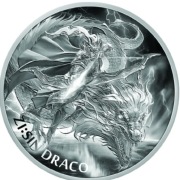 Srebrna moneta z Korei Płd. Draco 2024 -1oz uncja srebro Ag999. Czytaj opis