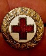 RZADKA ODZNAKA PCK OPS Polski Czerwony Krzyż Przysposobienie Sanitarne PRL