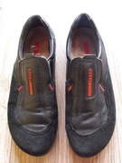 Buty ECCO 37/38 24cm Skóra* mokasyny skórzane czarne stan BDB