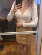 Crop top nowy bluzka pretty Little thing biała XS 