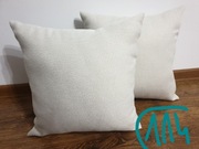 D114  poszewki na poduszki 50x50 biała boho 