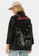 NAOKO AMORTENTIA – damska kurtka jeansowa oversize | 100% bawełna