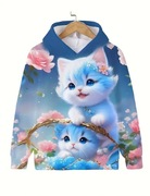 Bluza z kotkami dla przedszkolaka 