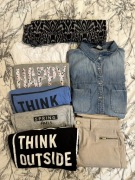 Paczka ubrań 34 36 XS S spodnie T-shirt bluza