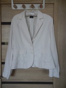 Biała marynarka damska Mexx r. 42 Len Bawełna