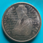 10 marek 1997 D 200 rocznica urodzin Heinricha Heine Srebro 0,625 waga 15,5