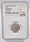 Stara moneta Zygmunt III Waza trojak 1590 Poznań NGC