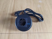 Gniazdo meblowe wpuszczane 230V USB PD20W i otwornice 80mm