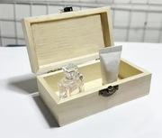 Drewniane pudełko Pojemnik na prezenty Pudełko drewniane na biżuterie 