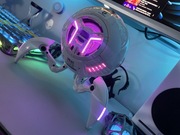 Gravastar Mars Pro głośnik przenośny Bluetooth RGB 15h bateria biały