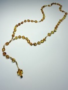 Różaniec katolicki z bursztynu naturalnego