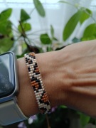 Bransoletka panterka handmade prezent 