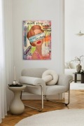 Obraz akrylowy pop art ręcznie malowany 50x70 nowoczesny do wnętrz