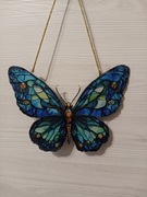 Dekoracja ścienna. Niebieski motyl