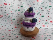 Babeczka muffinka breloczek zabawka pluszak maskotka szydełkowa