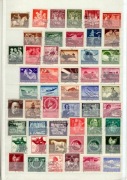 DR, Mi 811-908+1, roczniki 1942-1945, 98 znaczków stemplowanych bez kleju