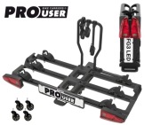 Bagażnik na 3 rowery PROUSER Diamant FG3 BLACK LED | wersja limitowana