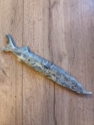 Unikatowy Zestaw do Ryb JESIOTR – PRL / ZSRR – Vintage Kość/Tworzywo