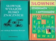 Słownik synonimów i antonimów+ Słownik wyrazów bliskoznacznych