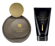 Zestaw Kosmetyków dla Niej Far Away Glamour 2 Kosmetyki Woda 50 ml Balsam