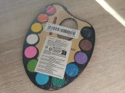 Paleta farb akwarelowych 12 kolorów z pędzelkiem