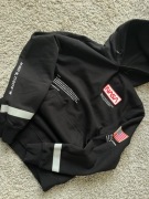 Czarna bluza hoodie NASA z kapturem odblaski naszywki H&M rozmiar XS
