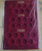 Paleta na monety 2zł. rocznik 1998 . 1999. 2000 w kapslu
