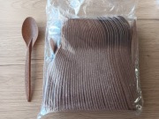 Łyżka z trzciny cukrowej WPC opak 100 sztuk brązowe