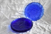 Talerze obiadowe Arcoroc France cobalt blue