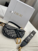 Dior Saddle Jacquard Oblique Medium- Oryginalna