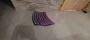 Używane hula-hoop Domyos, składane, różowo-turkusowe
