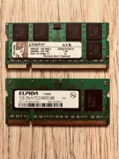 Pamięć RAM do laptopa Kingston & Elpida 2x 1GB = 2GB DDR2
