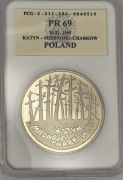 20 zł 1995 rok Katyń Miednoje Charków PR69