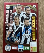 Giorgio Chiellini Juventus - oryginalny autograf karta Panini