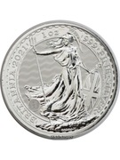 Srebrne monety inwestycyjne Brytyjska Britannia rok 2021 1oz 25 szt 