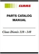 Katalog części ciągnika Claas Dionis 110, 120, 130, 140  