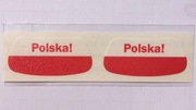 Gadżet kibica flaga Polska! Naklejki Na Twarz