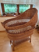 Kosz, łóżeczko dziecięce, rękodzieło 