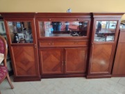 Drewniana witryna komoda barek