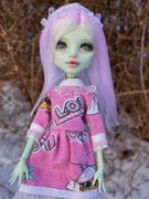 monster high lalka frankie g1 ooak custom repaint