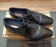 Buty Męskie Eleganckie Ramzes Granatowe r.43 Jak Nowe