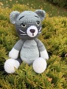 Kotek, kot - zabawka, rękodzieło, szydełko, amigurumi