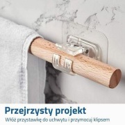 PRZEZROCZYSTY WSPORNIKI NA KARNISZ